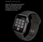 ⁦FR99 Pluse ساعة ذكية 44MM-SERIES 6 شاشة تتش بالكامل جميع زراير الساعة تعمل  مع 2 سوار قماش و سيليكون تدعم اللغة العربية ومتوافقة مع  Android و IOS لون أسود⁩ - الصورة ⁦3⁩