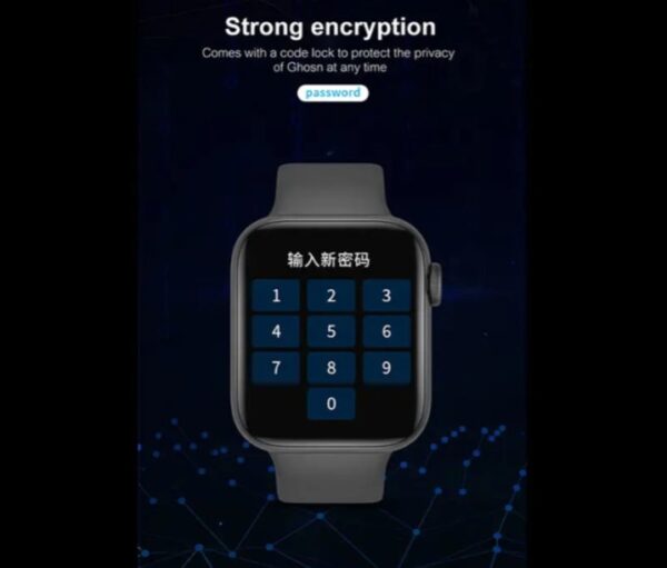 ⁦HX68 ساعة ذكية شاشة تتش بالكامل تقوم بقياس نسبة الأكسجين في الدم ونبطات القلب وضغط الدم وتنبيهات المكالمات والرسائل متوافقة مع Android و IOS لون فضي⁩ - الصورة ⁦2⁩