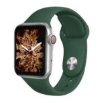 MC57 ساعة ذكية 40MM-SERIES 6 شاشة تتش بالكامل تدعم اللغة العربية تقوم بقياس نسبة الأكسجين في الدم ونبطات القلب وضغط الدم وتنبيهات المكالمات والرسائل متوافقة مع Android و IOS لون أخضر