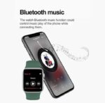 ⁦MC57 ساعة ذكية 40MM-SERIES 6 شاشة تتش بالكامل تدعم اللغة العربية تقوم بقياس نسبة الأكسجين في الدم ونبطات القلب وضغط الدم وتنبيهات المكالمات والرسائل متوافقة مع Android و IOS لون أخضر⁩ - الصورة ⁦7⁩