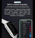 ⁦MC57 ساعة ذكية 40MM-SERIES 6 شاشة تتش بالكامل تدعم اللغة العربية تقوم بقياس نسبة الأكسجين في الدم ونبطات القلب وضغط الدم وتنبيهات المكالمات والرسائل متوافقة مع Android و IOS لون أسود⁩ - الصورة ⁦6⁩