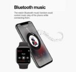 ⁦MC57 ساعة ذكية 40MM-SERIES 6 شاشة تتش بالكامل تدعم اللغة العربية تقوم بقياس نسبة الأكسجين في الدم ونبطات القلب وضغط الدم وتنبيهات المكالمات والرسائل متوافقة مع Android و IOS لون أسود⁩ - الصورة ⁦3⁩