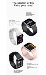 ⁦MC72 Pro ساعة ذكية 44MM-SERIES 6 شاشة تتش بالكامل تقوم بقياس نسبة الأكسجين في الدم ونبطات القلب وضغط الدم وتنبيهات المكالمات والرسائل متوافقة مع Android و IOS لون اسود⁩ - الصورة ⁦8⁩