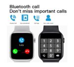 ⁦MC72 Pro ساعة ذكية 44MM-SERIES 6 شاشة تتش بالكامل تقوم بقياس نسبة الأكسجين في الدم ونبطات القلب وضغط الدم وتنبيهات المكالمات والرسائل متوافقة مع Android و IOS لون اسود⁩ - الصورة ⁦4⁩