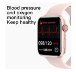 ⁦MC72 Pro ساعة ذكية 44MM-SERIES 6 شاشة تتش بالكامل تقوم بقياس نسبة الأكسجين في الدم ونبطات القلب وضغط الدم وتنبيهات المكالمات والرسائل متوافقة مع Android و IOS لون اسود⁩ - الصورة ⁦6⁩