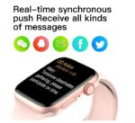 ⁦MC72 Pro ساعة ذكية 44MM-SERIES 6 شاشة تتش بالكامل تقوم بقياس نسبة الأكسجين في الدم ونبطات القلب وضغط الدم وتنبيهات المكالمات والرسائل متوافقة مع Android و IOS لون اسود⁩ - الصورة ⁦2⁩