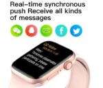 ⁦MC72 Pro ساعة ذكية 44MM-SERIES 6 شاشة تتش بالكامل تقوم بقياس نسبة الأكسجين في الدم ونبطات القلب وضغط الدم وتنبيهات المكالمات والرسائل متوافقة مع Android و IOS لون ذهبي⁩ - الصورة ⁦7⁩