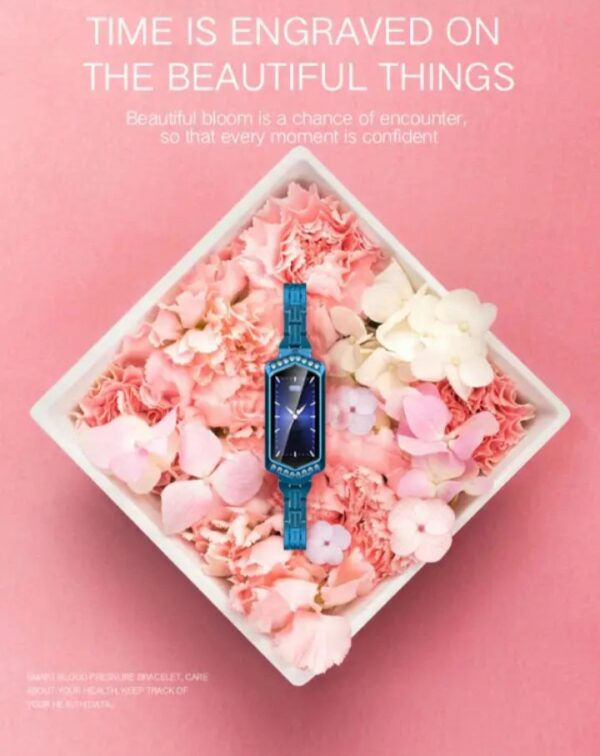 ⁦ساعة ذكية B78 تعمل باللمس متوافق مع نظامي Android و iOS – أزرق⁩ - الصورة ⁦11⁩