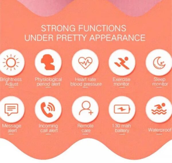 ⁦ساعة ذكية B78 تعمل باللمس متوافق مع نظامي Android و iOS – ذهبي⁩ - الصورة ⁦5⁩