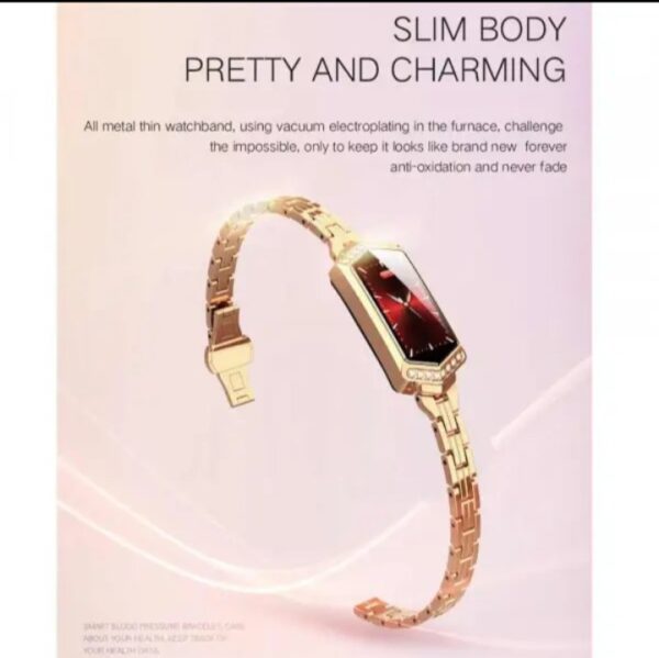 ⁦ساعة ذكية B78 تعمل باللمس متوافق مع نظامي Android و iOS – ذهبي⁩ - الصورة ⁦8⁩