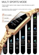 ⁦ساعة ذكية B78 تعمل باللمس متوافق مع نظامي Android و iOS – ذهبي⁩ - الصورة ⁦10⁩