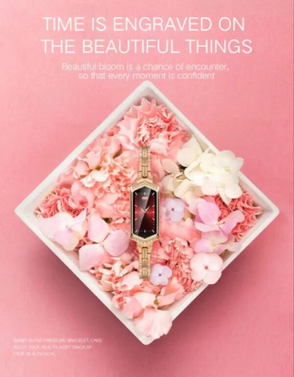 ⁦ساعة ذكية B78 تعمل باللمس متوافق مع نظامي Android و iOS – ذهبي⁩ - الصورة ⁦9⁩