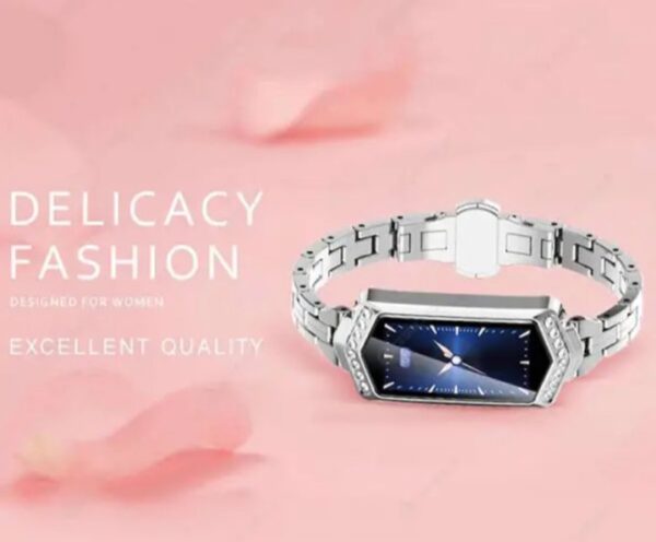 ⁦ساعة ذكية B78 تعمل باللمس متوافق مع نظامي Android و iOS – فضي⁩ - الصورة ⁦2⁩