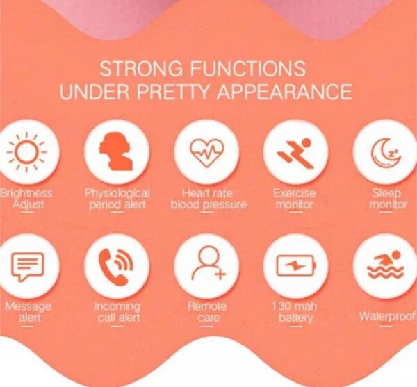 ⁦ساعة ذكية B78 تعمل باللمس متوافق مع نظامي Android و iOS – فضي⁩ - الصورة ⁦9⁩