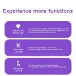 ⁦ساعة ذكية B80 تعمل باللمس متوافق مع نظامي Android و iOS – فضي⁩ - الصورة ⁦4⁩