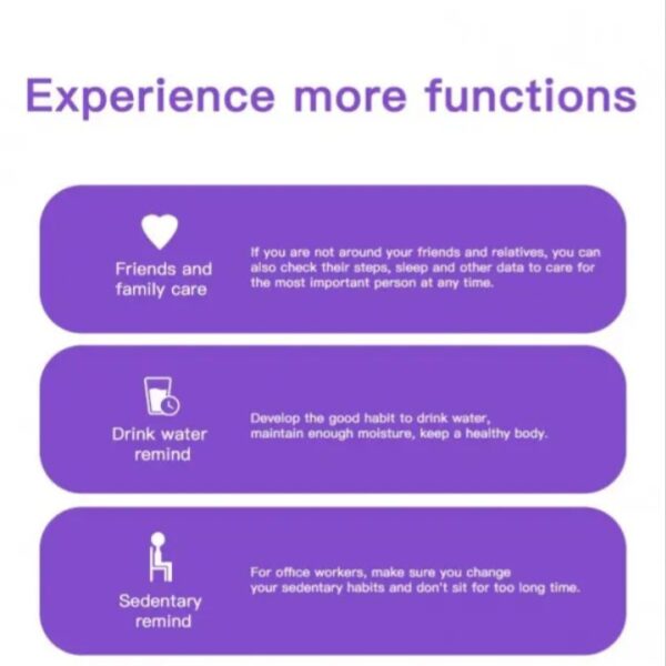 ⁦ساعة ذكية B80 تعمل باللمس متوافق مع نظامي Android و iOS – فضي⁩ - الصورة ⁦4⁩