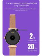 ⁦ساعة ذكية B80 تعمل باللمس متوافق مع نظامي Android و iOS – فضي⁩ - الصورة ⁦8⁩