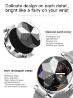 ⁦ساعة ذكية B80 تعمل باللمس متوافق مع نظامي Android و iOS – فضي⁩ - الصورة ⁦2⁩