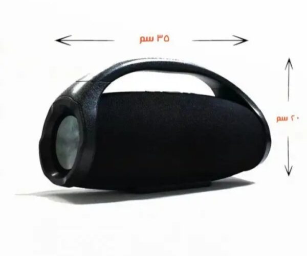 ⁦BS-888 سماعة بلوتوث محمولة مع صوت ثلاثي الأبعاد متوافق مع جميع الأجهزة – أسود⁩ - الصورة ⁦2⁩