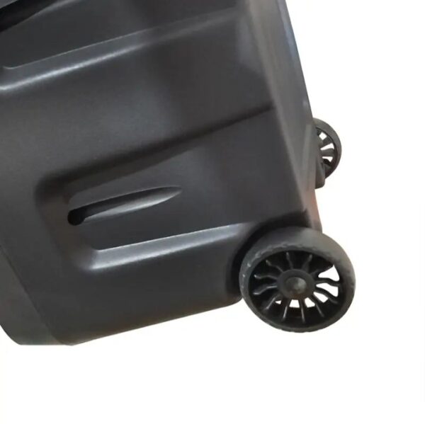 ⁦K2-12 سماعة المناسبات والحفلات والرحلات بالبلوتوث ومضخم صوت – راديو – منفذ للفلاشة aux – كارت ميموري – تسجيل – ميكرفون لاسلكي وريموت للتحكم – متنقله بعجلات للجر – اضاءة ليد – سماعة 12 بوصة قابلة للشحن⁩ - الصورة ⁦2⁩