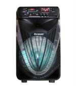 ⁦K2-12 سماعة المناسبات والحفلات والرحلات بالبلوتوث ومضخم صوت – راديو – منفذ للفلاشة aux – كارت ميموري – تسجيل – ميكرفون لاسلكي وريموت للتحكم – متنقله بعجلات للجر – اضاءة ليد – سماعة 12 بوصة قابلة للشحن⁩ - الصورة ⁦4⁩