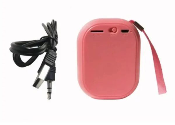 ⁦سماعة Sendem مكبرة للصوت بلوتوث – USB – راديو Fm – شكل كلاسيكي متواقفة مع جميع الاجهزة لون وردي⁩ - الصورة ⁦2⁩