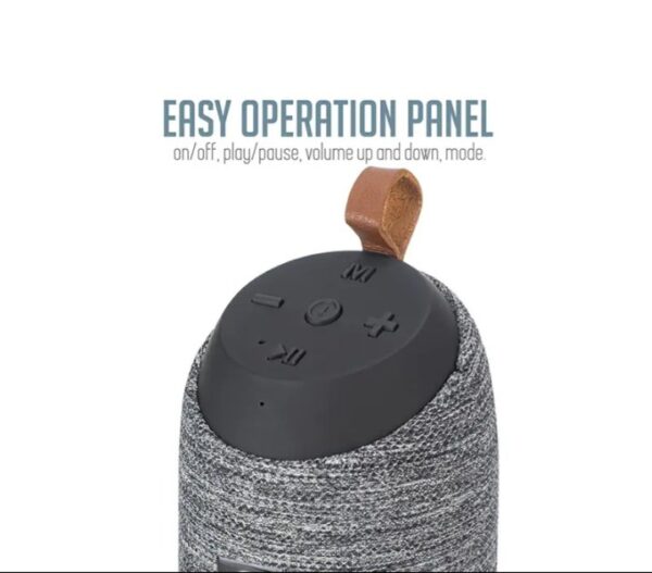 ⁦سماعة بلوتوث K37 صغيرة الحجم صوت ثلاثي الأبعاد – مكالمات – راديو اف ام – منفذ USB منفذ لكارت الميموري – شكل كلاسيكي متواقفة مع جميع الاجهزة لون رمادي⁩ - الصورة ⁦3⁩