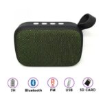 سماعة بلوتوث M5 صغيرة الحجم صوت ثلاثي الأبعاد – مكالمات – راديو Fm – منفذ USB – منفذ لكارت الميموري – شكل كلاسيكي متواقفة مع جميع الاجهزة لون أخضر