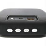 ⁦سماعة بلوتوث M5 صغيرة الحجم صوت ثلاثي الأبعاد – مكالمات – راديو Fm – منفذ USB – منفذ لكارت الميموري – شكل كلاسيكي متواقفة مع جميع الاجهزة لون أزرق⁩ - الصورة ⁦2⁩