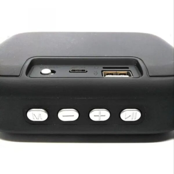 ⁦سماعة بلوتوث M5 صغيرة الحجم صوت ثلاثي الأبعاد – مكالمات – راديو Fm – منفذ USB – منفذ لكارت الميموري – شكل كلاسيكي متواقفة مع جميع الاجهزة لون أخضر⁩ - الصورة ⁦3⁩