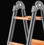 ⁦سلم فولاز كربوني تليسكوبي مستورد متداخل الاجزاء قابل للتعديل – طول 2.5 متر قابل للانحناء 360 درجة / موديل YT-CTM250⁩ - الصورة ⁦3⁩