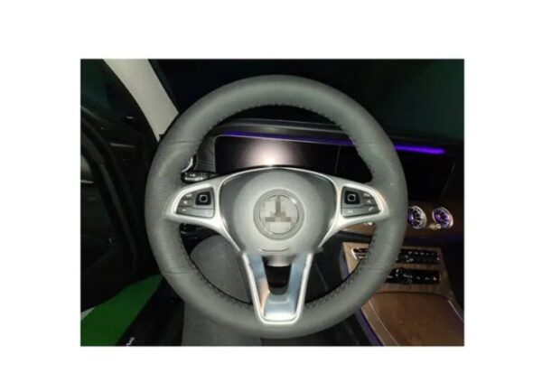 ⁦إطار عجلة القيادة لمرسيدس GLA 2016-2019 / لون فضي⁩ - الصورة ⁦4⁩