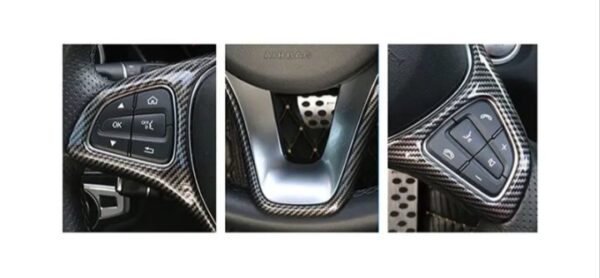 ⁦إطار عجلة القيادة لمرسيدس New C Class 2016-2019 / لون كاربون⁩ - الصورة ⁦5⁩