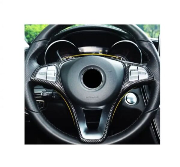 ⁦إطار عجلة القيادة لمرسيدس GLA 2016-2019 / لون كاربون⁩ - الصورة ⁦8⁩