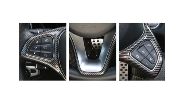 ⁦إطار عجلة القيادة لمرسيدس GLA 2016-2019 / لون كاربون⁩ - الصورة ⁦6⁩