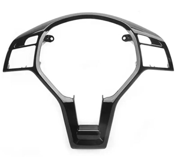 ⁦إطار عجلة القيادة لمرسيدس متوافق مع سيارات مرسيدس / لون اسود لامع⁩ - الصورة ⁦2⁩