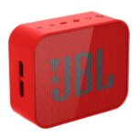 سماعة جي بي ال المحمولة بلوتوث وميكروفون وراديو FM ومكان لكارت الميموري متوافق مع الموبايل والكمبيوتر لون أحمر