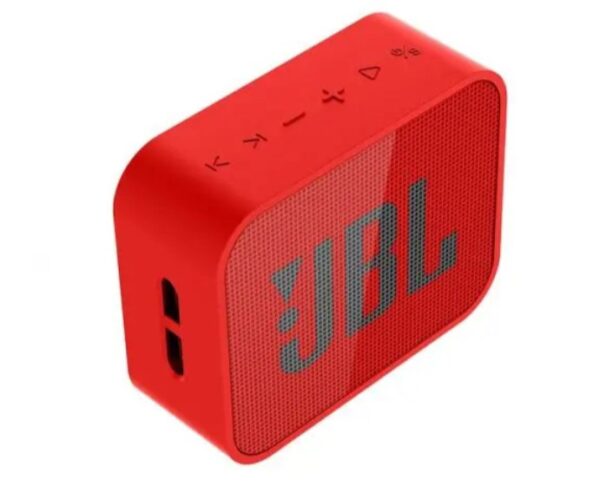 ⁦سماعة جي بي ال المحمولة بلوتوث وميكروفون وراديو FM ومكان لكارت الميموري متوافق مع الموبايل والكمبيوتر لون أحمر⁩ - الصورة ⁦5⁩