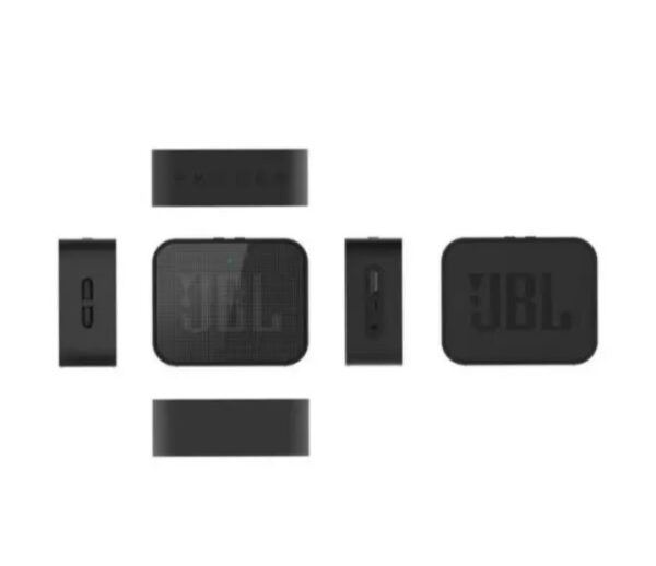 ⁦سماعة جي بي ال المحمولة بلوتوث وميكروفون وراديو FM ومكان لكارت الميموري متوافق مع الموبايل والكمبيوتر لون أسود⁩ - الصورة ⁦2⁩