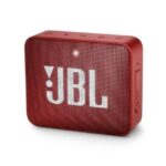 سماعة جي بي ال جو 2 المحمولة بلوتوث وميكروفون ومكان لكارت الميموري متوافق مع الموبايل والكمبيوتر لون أحمر