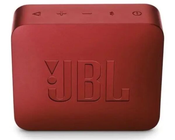 ⁦سماعة جي بي ال جو 2 المحمولة بلوتوث وميكروفون ومكان لكارت الميموري متوافق مع الموبايل والكمبيوتر لون أحمر⁩ - الصورة ⁦2⁩