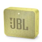 سماعة جي بي ال جو 2 المحمولة بلوتوث وميكروفون ومكان لكارت الميموري متوافق مع الموبايل والكمبيوتر لون أصفر