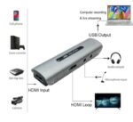 ⁦4K محول لابتوب من يو اس بي الي مخرج اتش دي ام اي – مايك – سماعة / مزود به مدخل اتش دي ام اي – موديل KJB5⁩ - الصورة ⁦2⁩