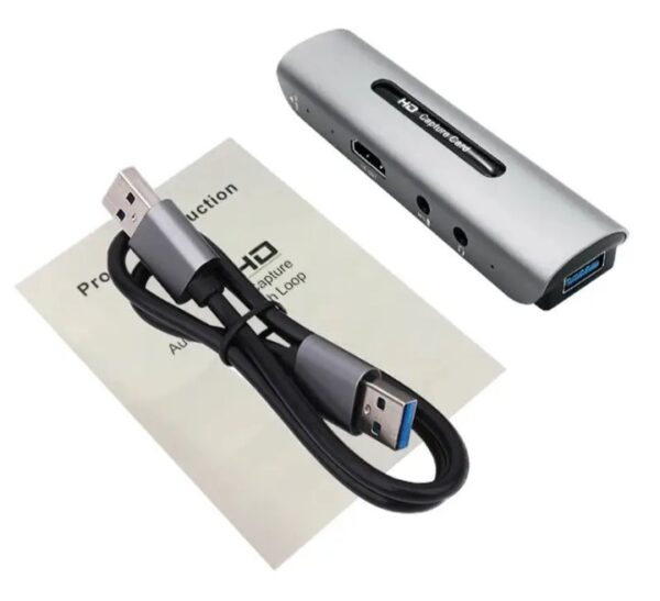 ⁦4K محول لابتوب من يو اس بي الي مخرج اتش دي ام اي – مايك – سماعة / مزود به مدخل اتش دي ام اي – موديل KJB5⁩ - الصورة ⁦3⁩