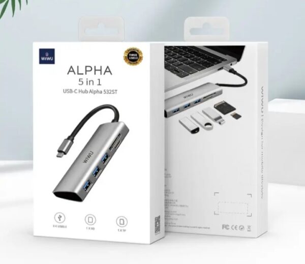 ⁦532ST محول ويوو من يو اس بي سي 5 في 1⁩ - الصورة ⁦6⁩