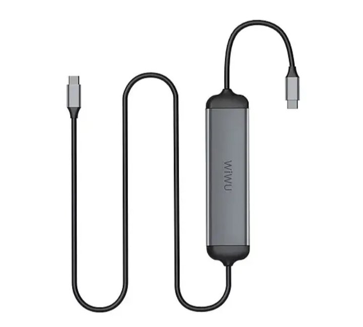 2025/12/IMG_D9A2D9A0D9A2D9A5D9A1D9A2D9A0D9A9_D9A1D9A9D9A3D9A1D9A4D9A1.jpg A521H موزع ويوو يو إس بي تايب C محول 5 في 1 مع كابل اطاله تايب سي للشحن 1.6 متر متوافق مع اجهزة الماك بوك - الصورة 1