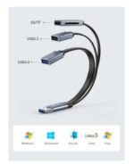 ⁦Airsky محول من يو اس بي سي الي يو اس بي + قارئ بطاقات / HC-09C⁩ - الصورة ⁦4⁩