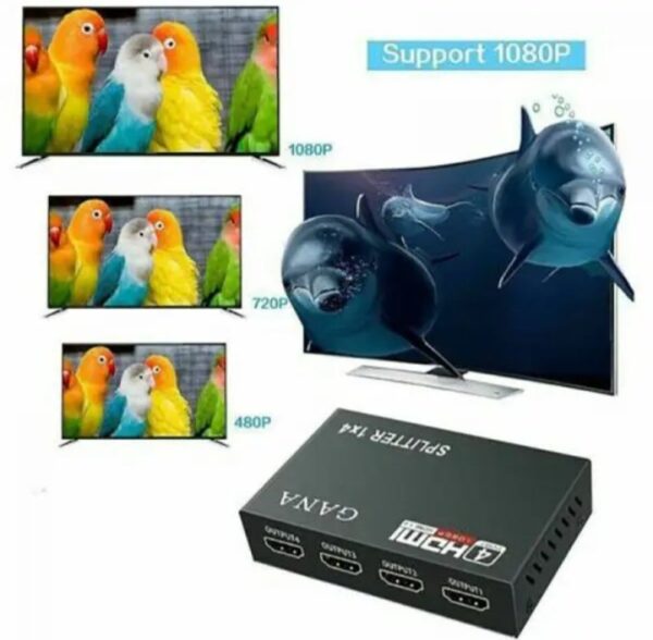 ⁦مقسم HDMI بـ4 منافذ بدقة 1080p⁩ - الصورة ⁦3⁩
