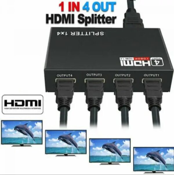 ⁦مقسم HDMI بـ4 منافذ بدقة 1080p⁩ - الصورة ⁦10⁩