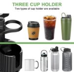 ⁦حامل أكواب للسيارة مزود بصينية طعام دوارة قابلة للفصل بالاضافة الي 2 فتحة كوب صغيرة وفتحة اكواب كبيرة / موديل CUP-A05⁩ - الصورة ⁦3⁩